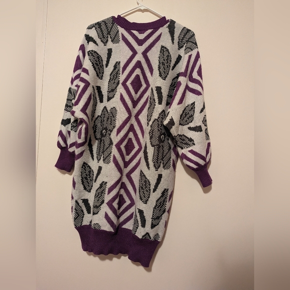 80's Vintage Wool Women's Sweater Dress Size Small SNAP INTERNATIONALE - Picture 7 of 7